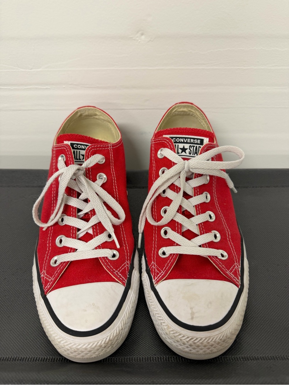 Converse Women’s Red Low-Top Canvas Sneakers